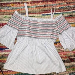 Off the shoulder ruffle top